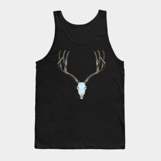 European Deer Antler Skull Tank Top